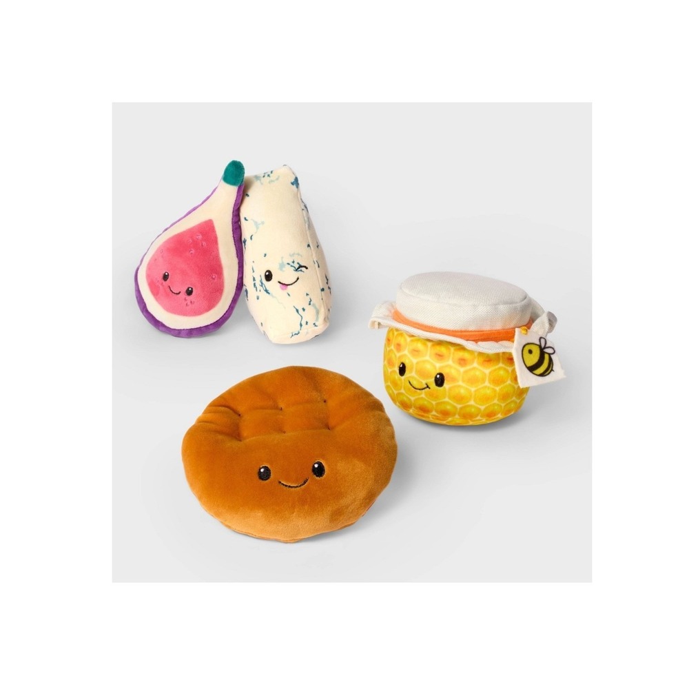 Gigglescape Charcuterie Box Set Plush Fig Blue‎ Cheese Honey Cracker Toy NWT - Picture 2 of 4